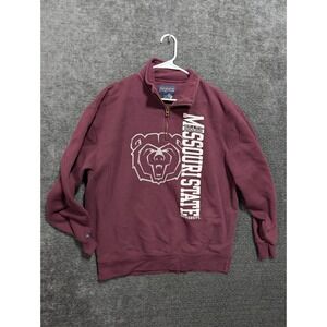Jansport Missouri State Bears Quarter Zip Sweatshirt Maroon XL